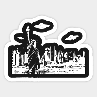 new york ufo Sticker